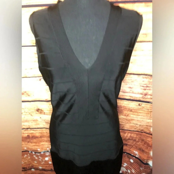 VENUS Black Bandage Fringe dress size 10 - Picture 6 of 14